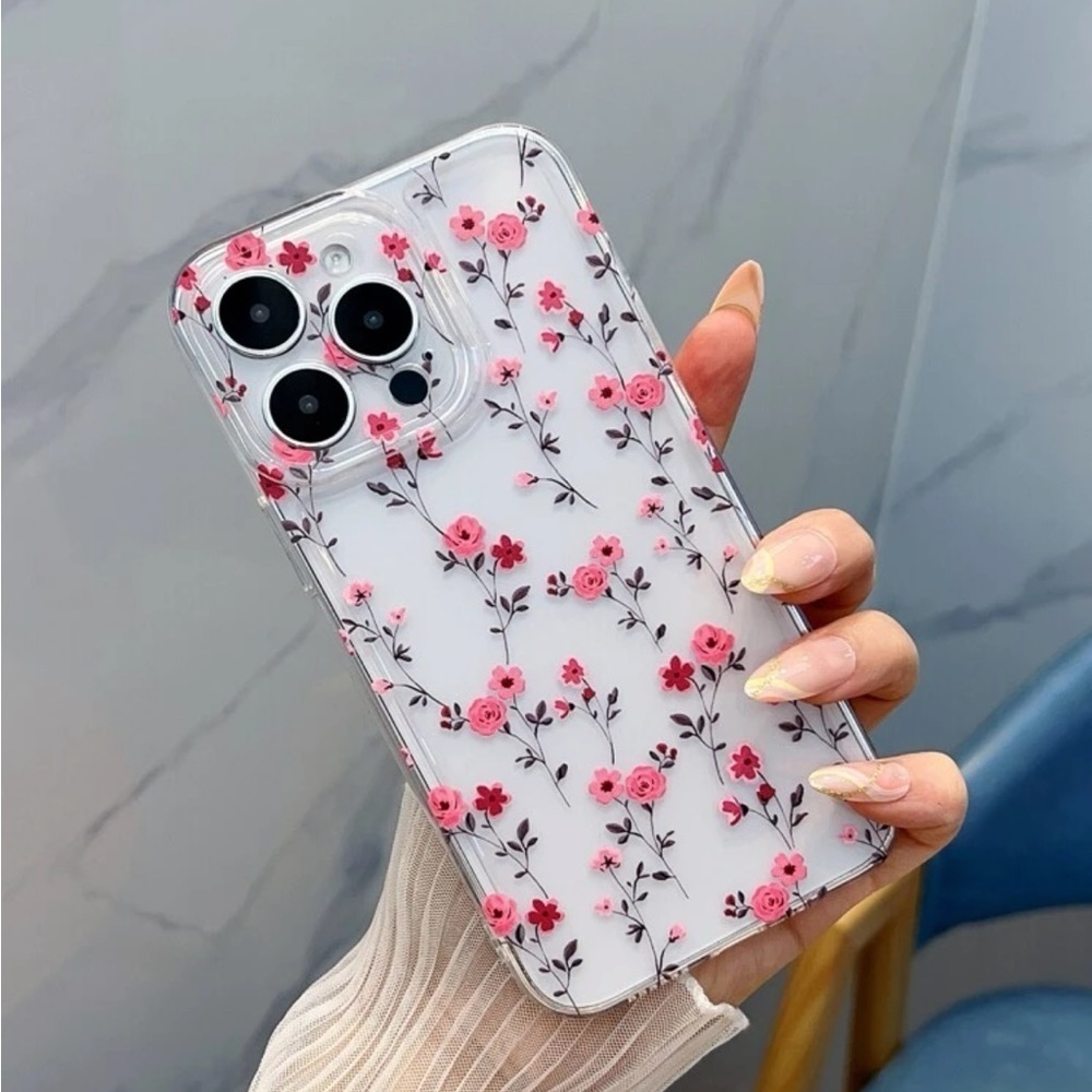 ⚠️Clearance iPhone 14/Pro/Pro Max Floral Clear Phone Case - Picture 3 of 4